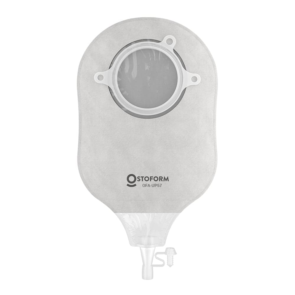 Ostoform FLOWASSIST Urostomy 2-Piece Pouch, Opaque, 60 mm - Box of 10 - Image 2