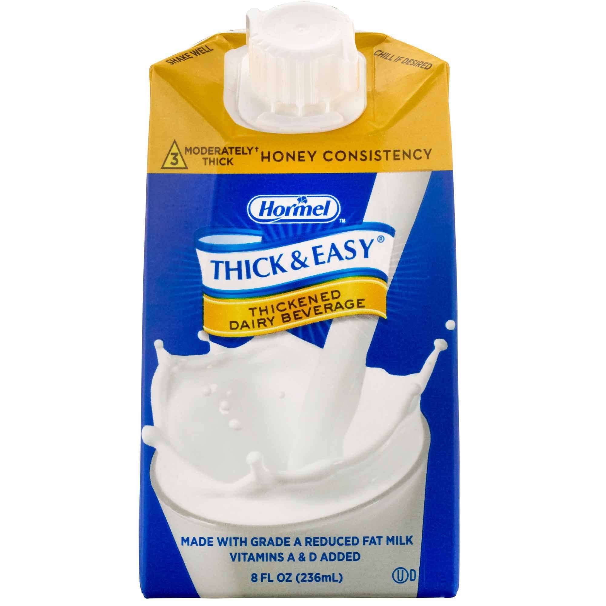 Thick & Easy Dairy Honey Consistency Thickened Beverage, Milk, 8 oz - Each - Image 1