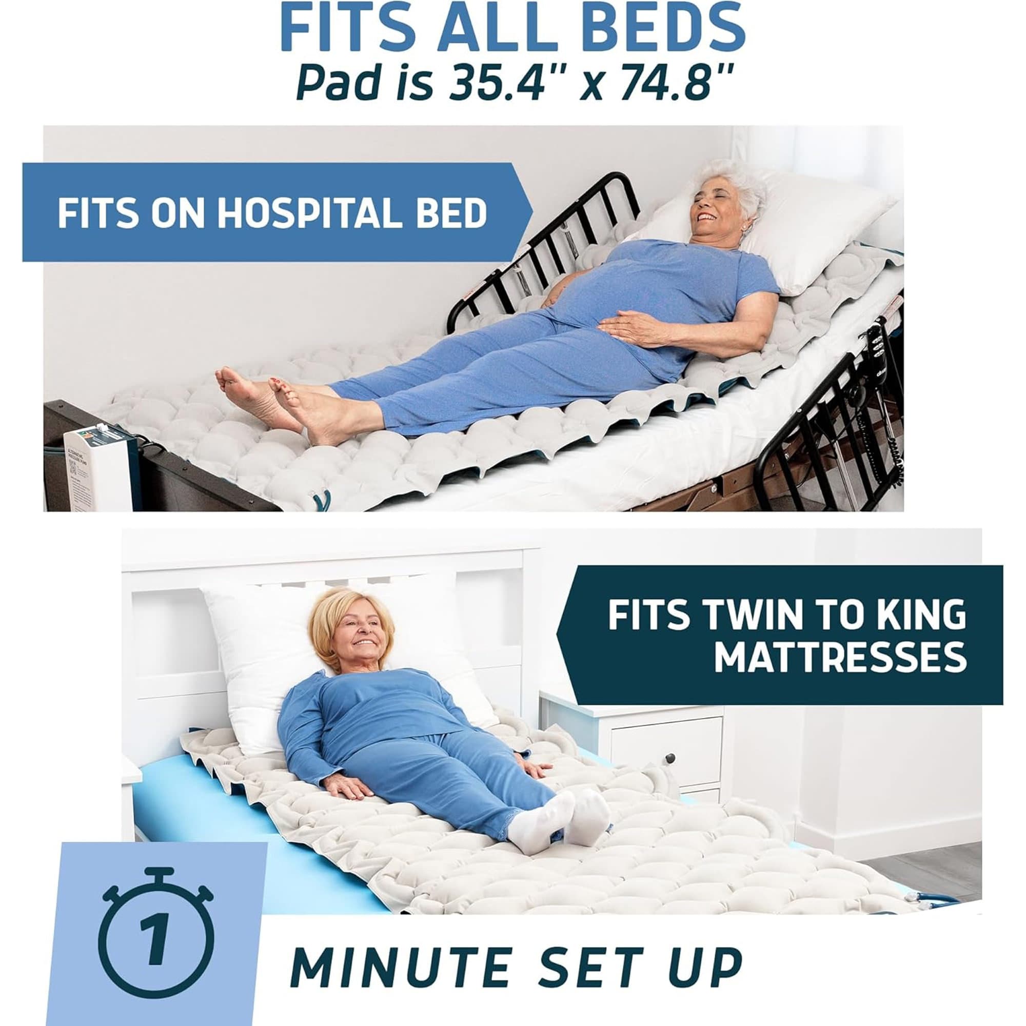 Lunderg Alternating Air Pressure Mattress Pad with Pump - Image 5