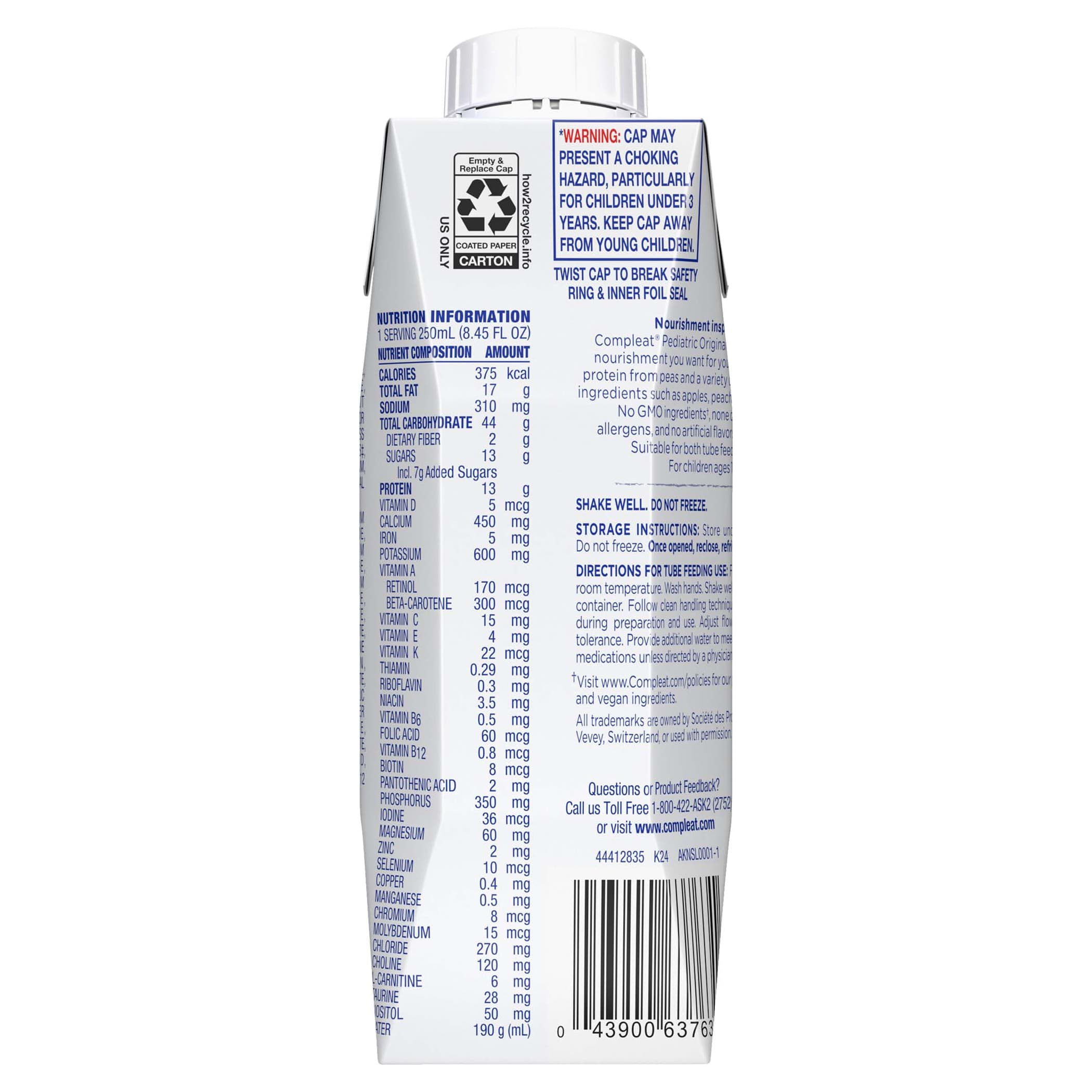 Compleat Pediatric Original 1.5 Plant-Based Tube Feeding Formula - Image 2