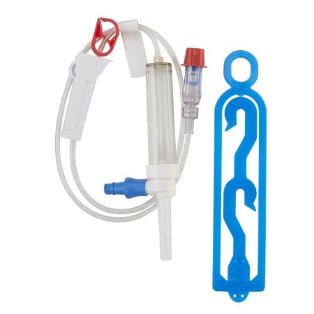ICU Primary IV Administration Set Without Filter, Needle-free Port - Each - Image 1