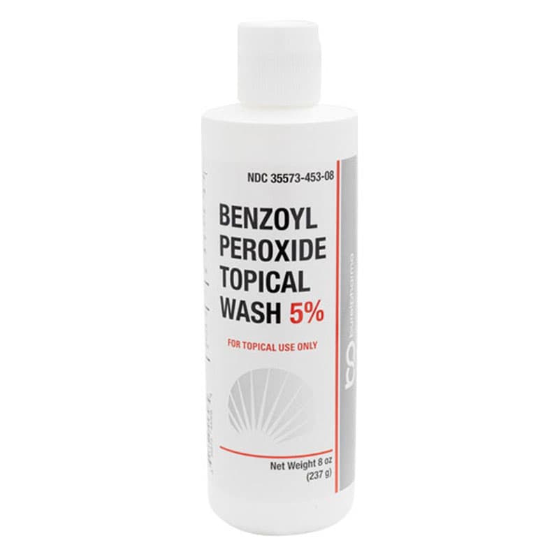 Benzoyl Peroxide Topical Wash 5%, Acne Cleanser, 8 oz - Each