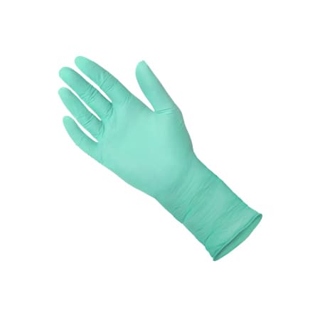 Medgluv Surgical Glove, Nitrile, Size 7.5, Powder-Free, Textured, Green, Sterile - Case of 200 - Image 1