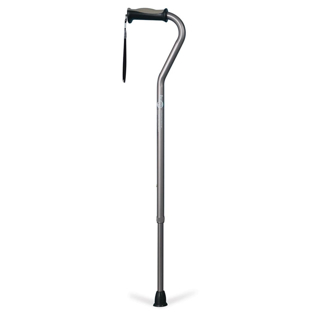 Drive Hugo Offset Walking Cane, Height Adjustable, Smoke - Case of 6 - Image 1