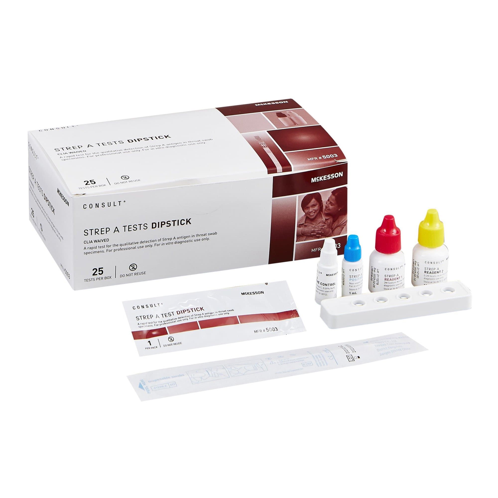 Consult Strep A Rapid Test Kit - Kit of 25