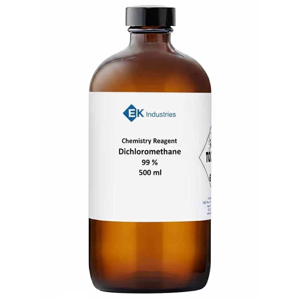 Chemistry Reagent Dichloromethane, 99 %, 500 ml - Case of 6 - Image 1