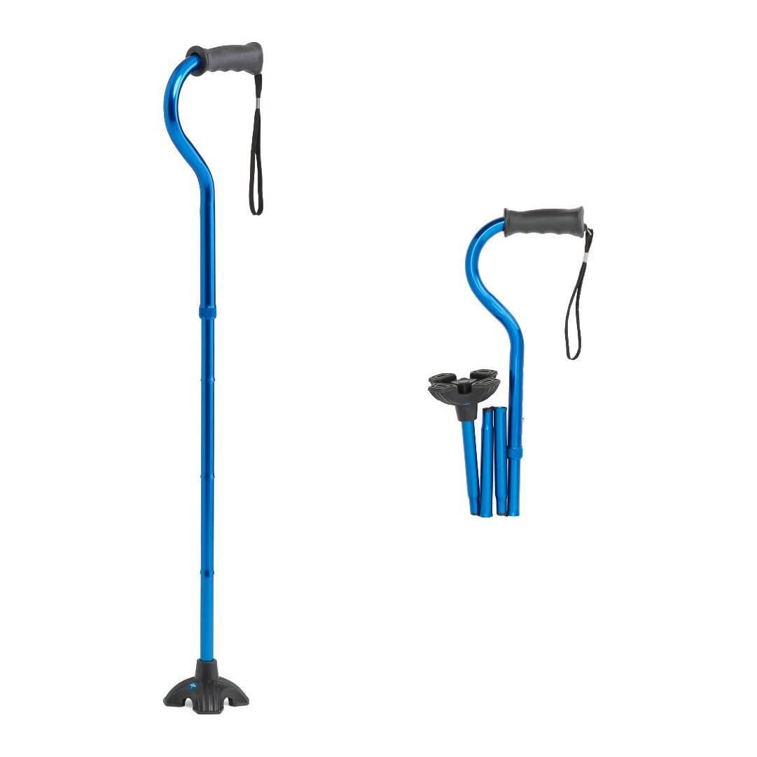 Medline 4-Point Offset Folding Hybrid Cane - Image 2