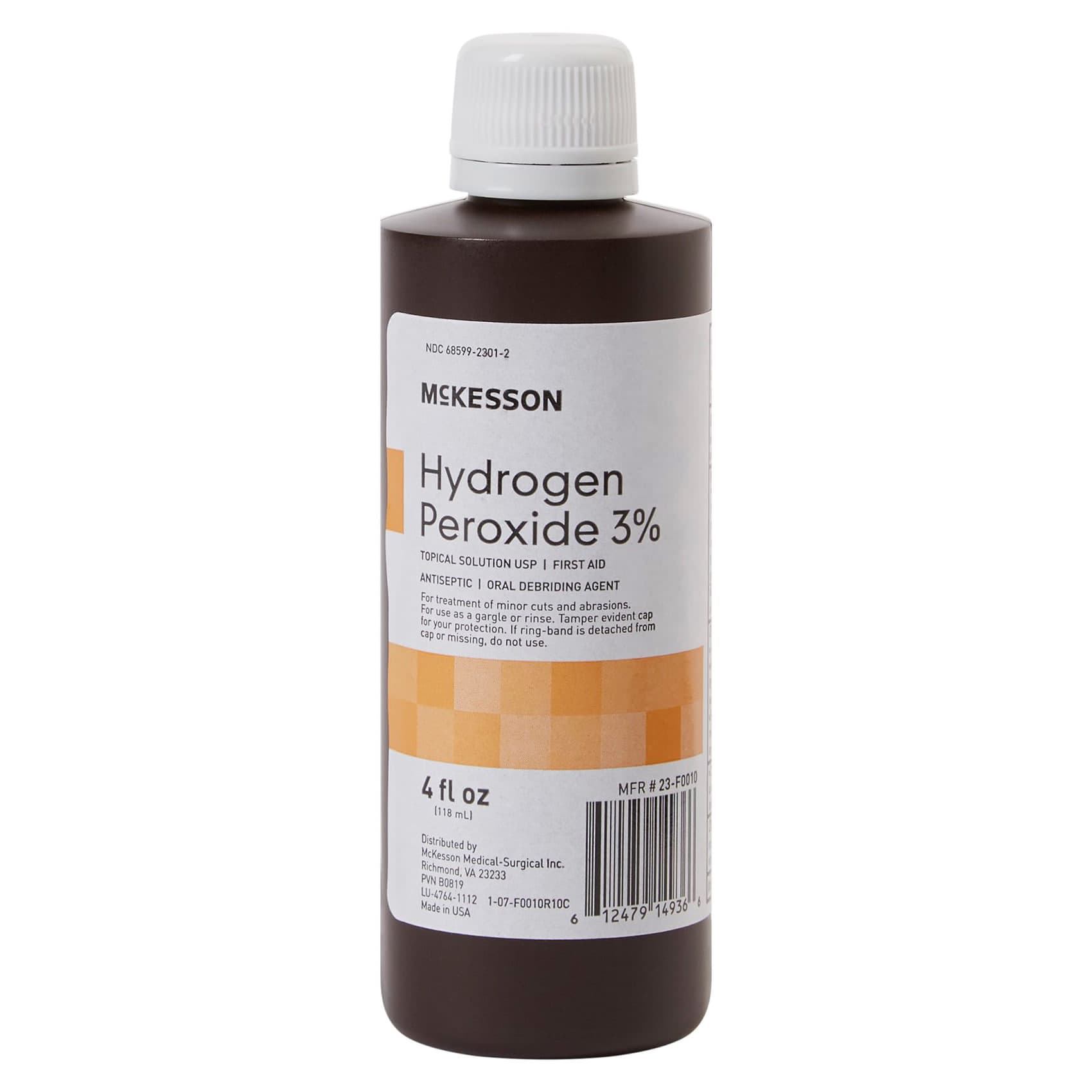 McKesson Hydrogen Peroxide 3% Solution, 4 oz - Image 1