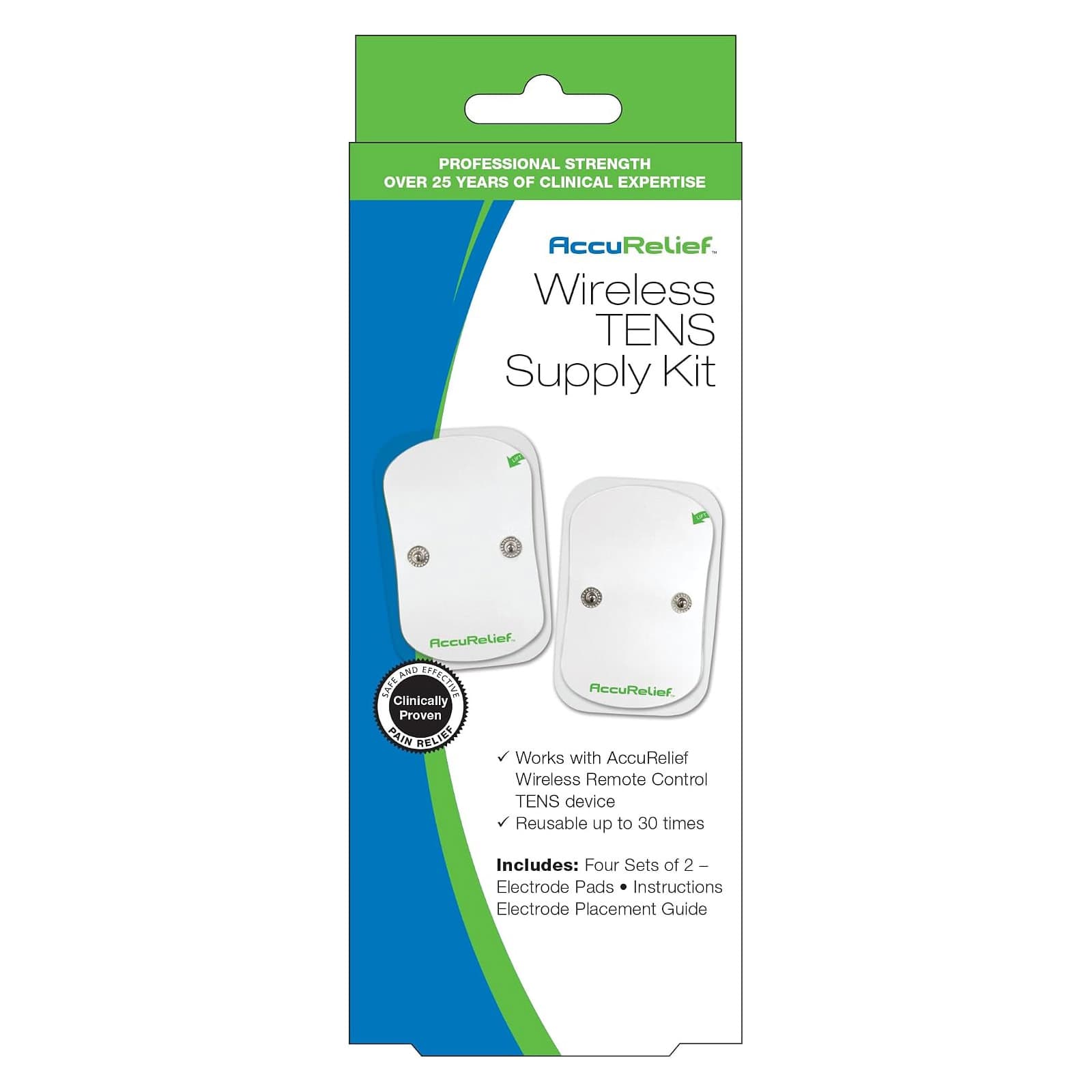 Carex AccuRelief Wireless TENS Supply Kit - Image 1
