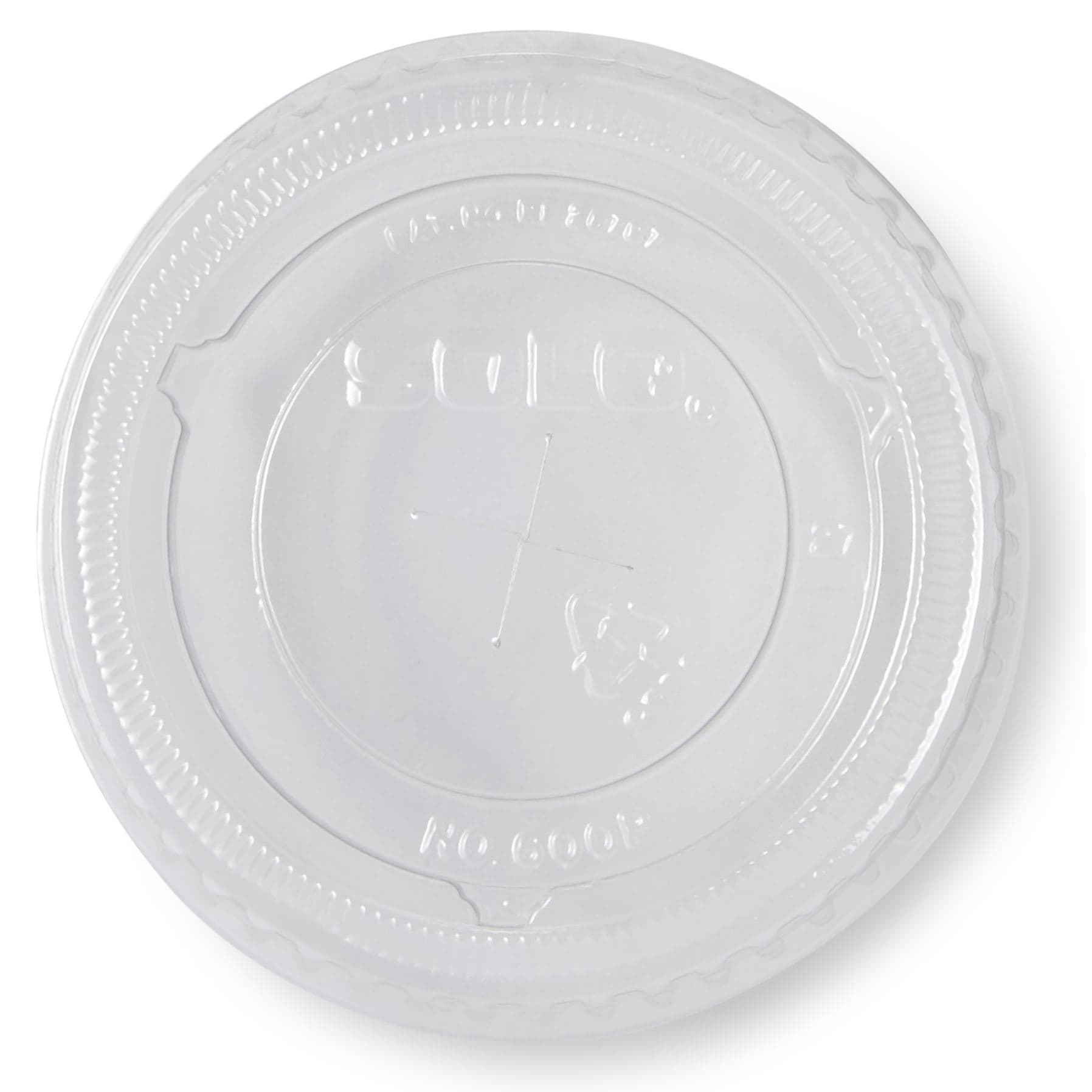 Dart Plastic Disposable Drinking Cup Lid, 9 oz - Sleeve of 100 - Image 1