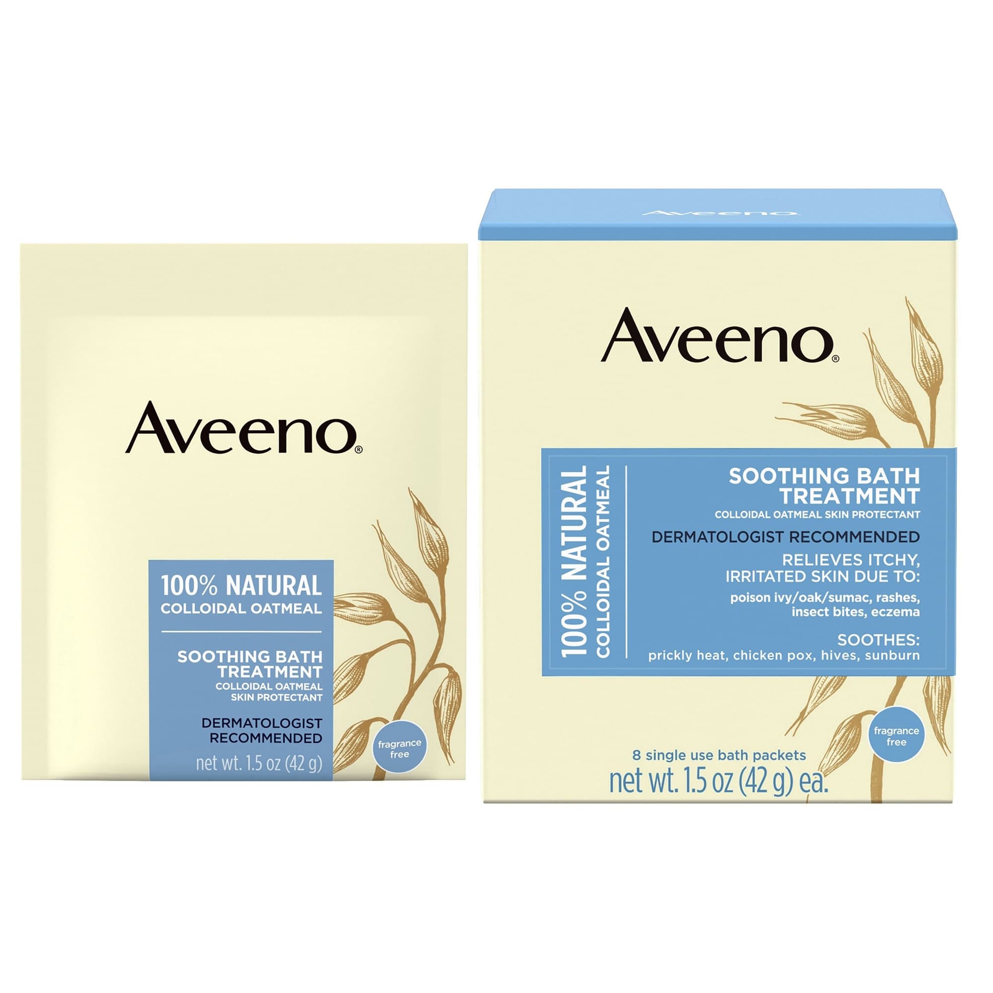 Aveeno Colloidal Oatmeal Soothing Bath Treatment, 1.5 oz