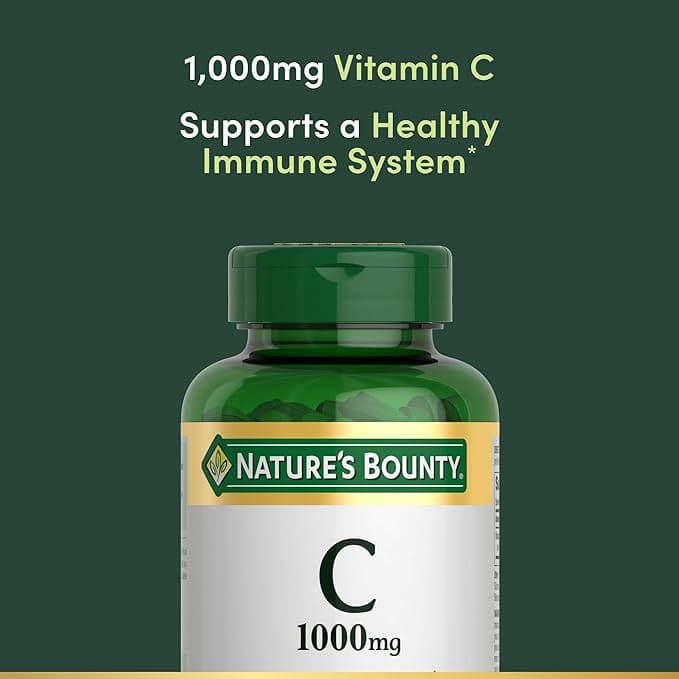 Nature�s Bounty Vitamin C Caplets, 1000mg, 100 Count - Each - Image 2