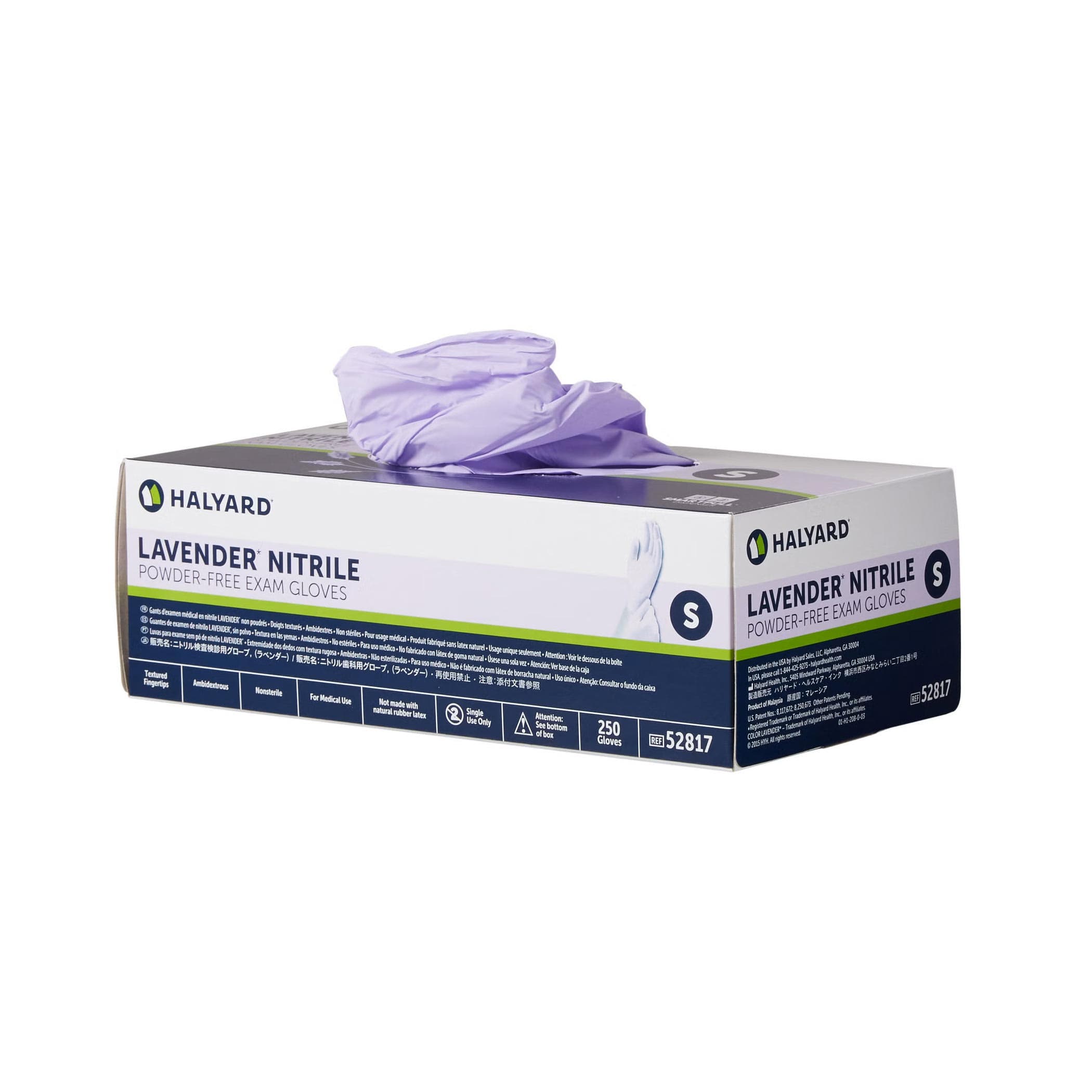 Halyard Lavender Exam Gloves - Image 1