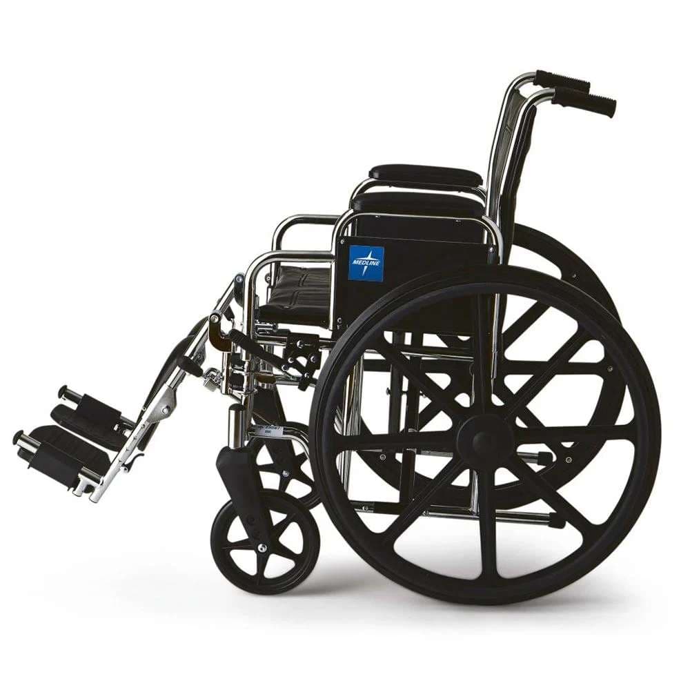 Medline Excel Extra Wide Manual Wheelchair - Image 4