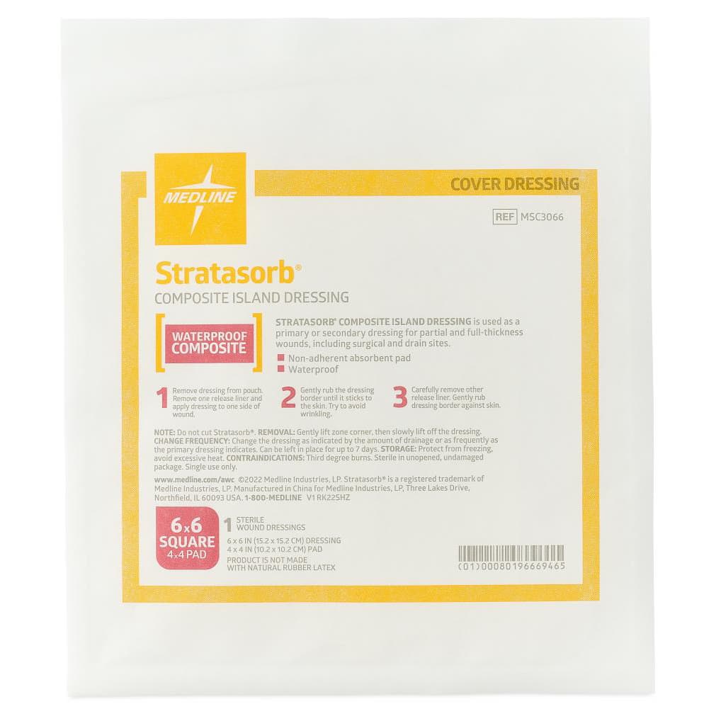 Stratasorb Composite Island Wound Dressing, 6 x 6 Inch - Each - Image 1