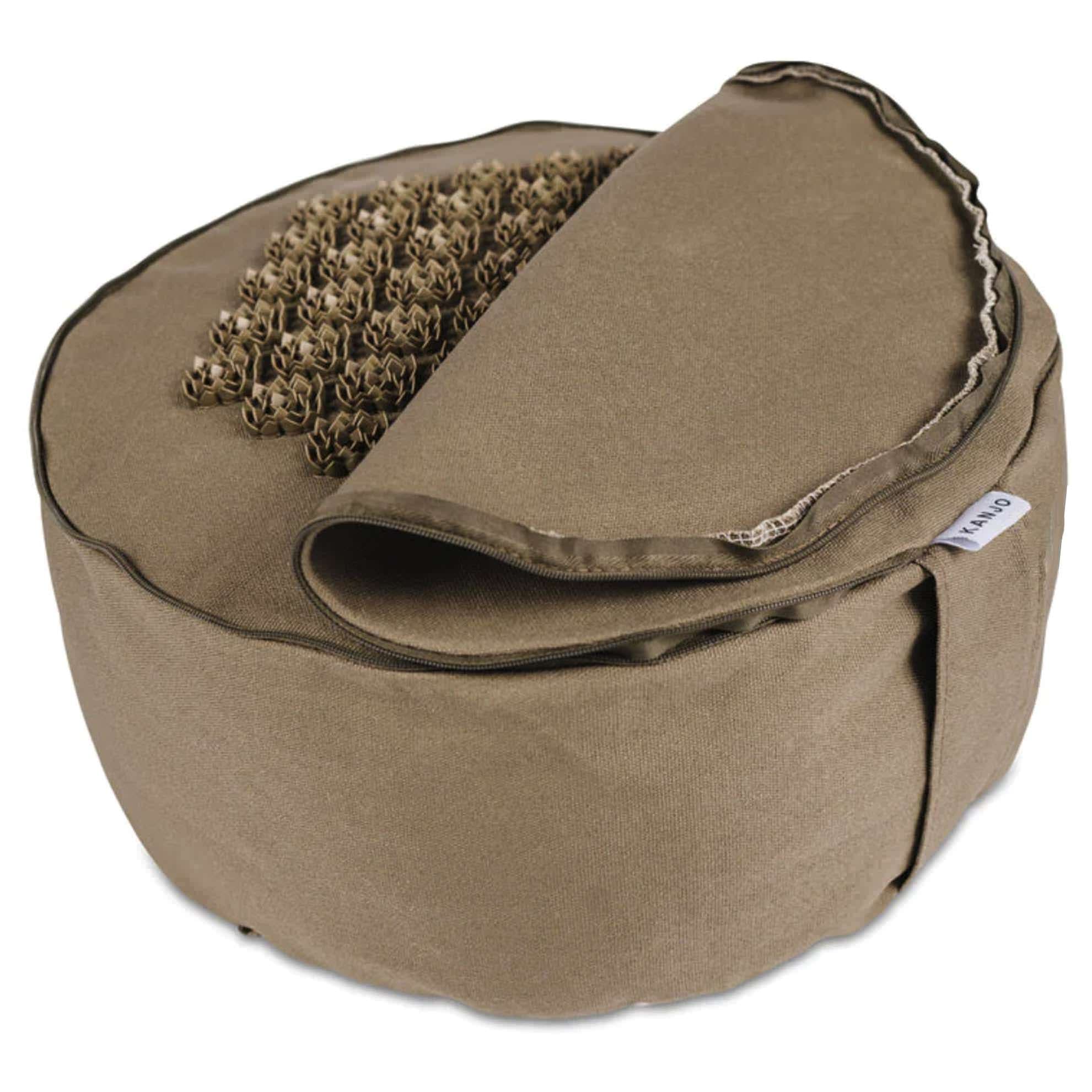 Kanjo Acupressure Floor Cushion, Brown, 6 x 13 x 13 Inch - Each - Image 1