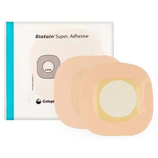 Biatain Super Hydrocapillary Adhesive Dressing, 5 x 5 Inch - Image 1
