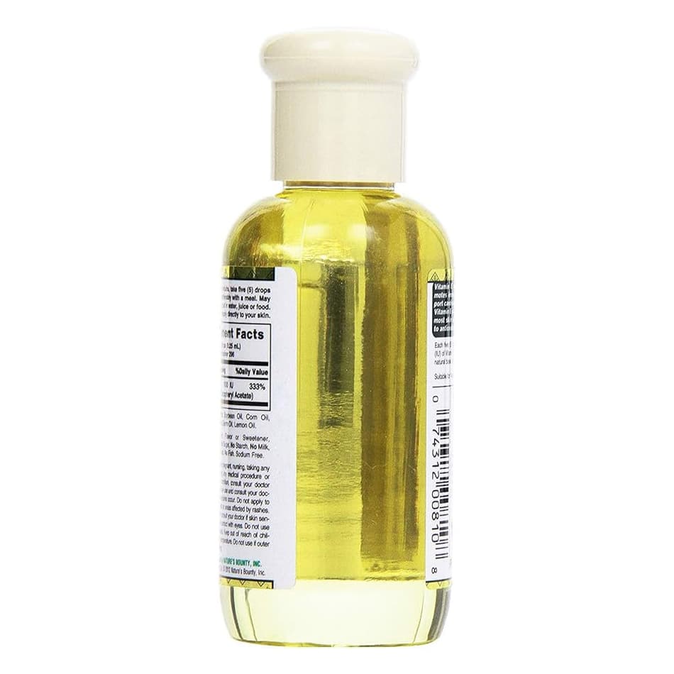 Nature's Bounty E-OiL, 30 mu, 60 ml - Bottle - Image 3