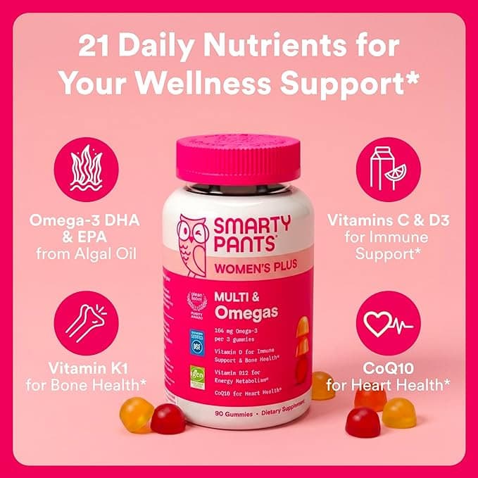 SmartyPants Womens Formula Multi and Omegas Eagle - Bottle of 120 - Image 2