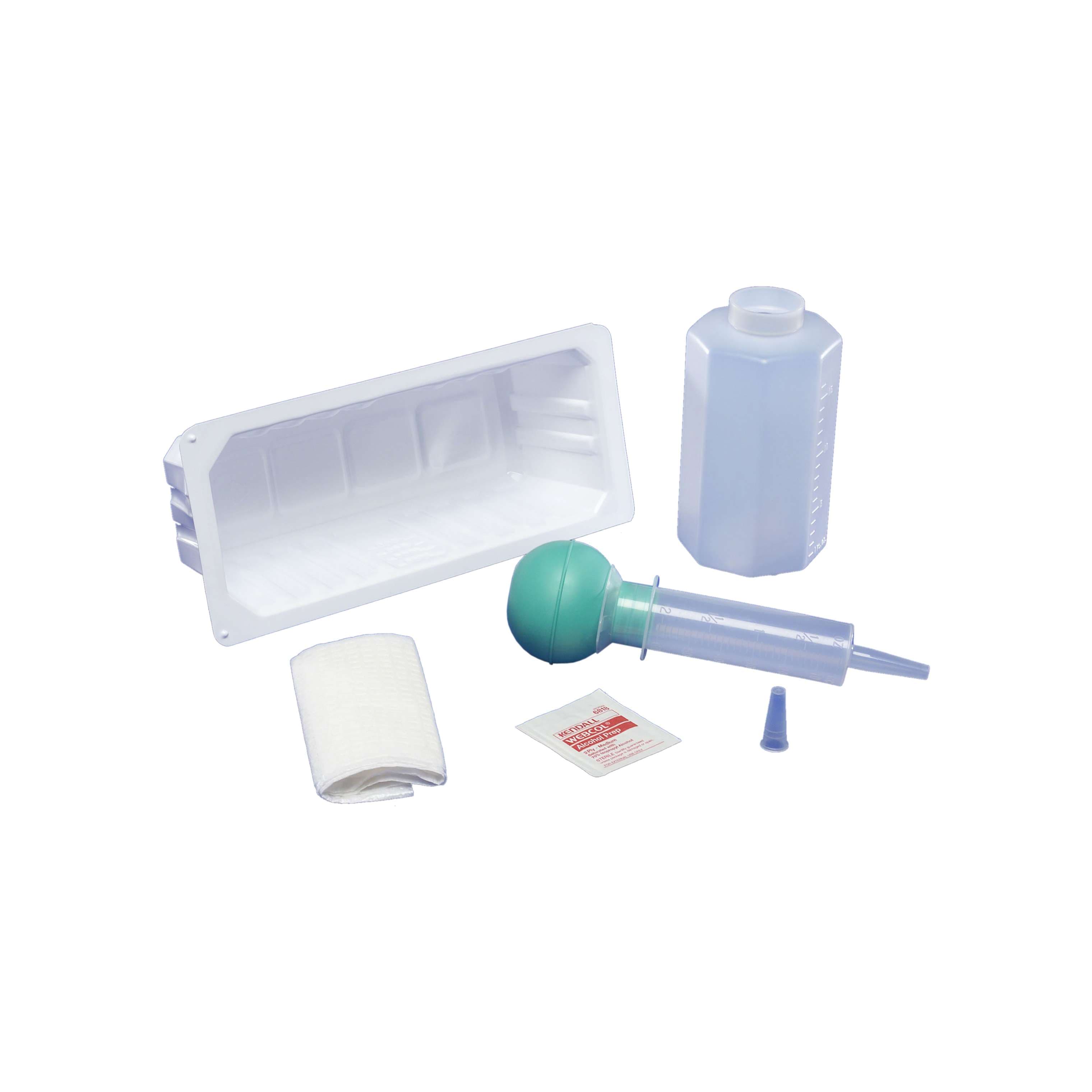 Dover Irrigation Trays with 60cc Bulb Syringe, Alcohol Antiseptic - Each - Image 1