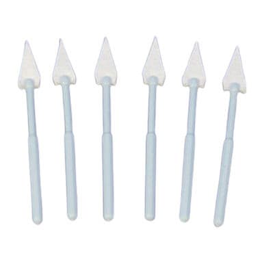 DeRoyal Surgical Eye Spear White Pack Triangle Sterile - Case of 100 - Image 1