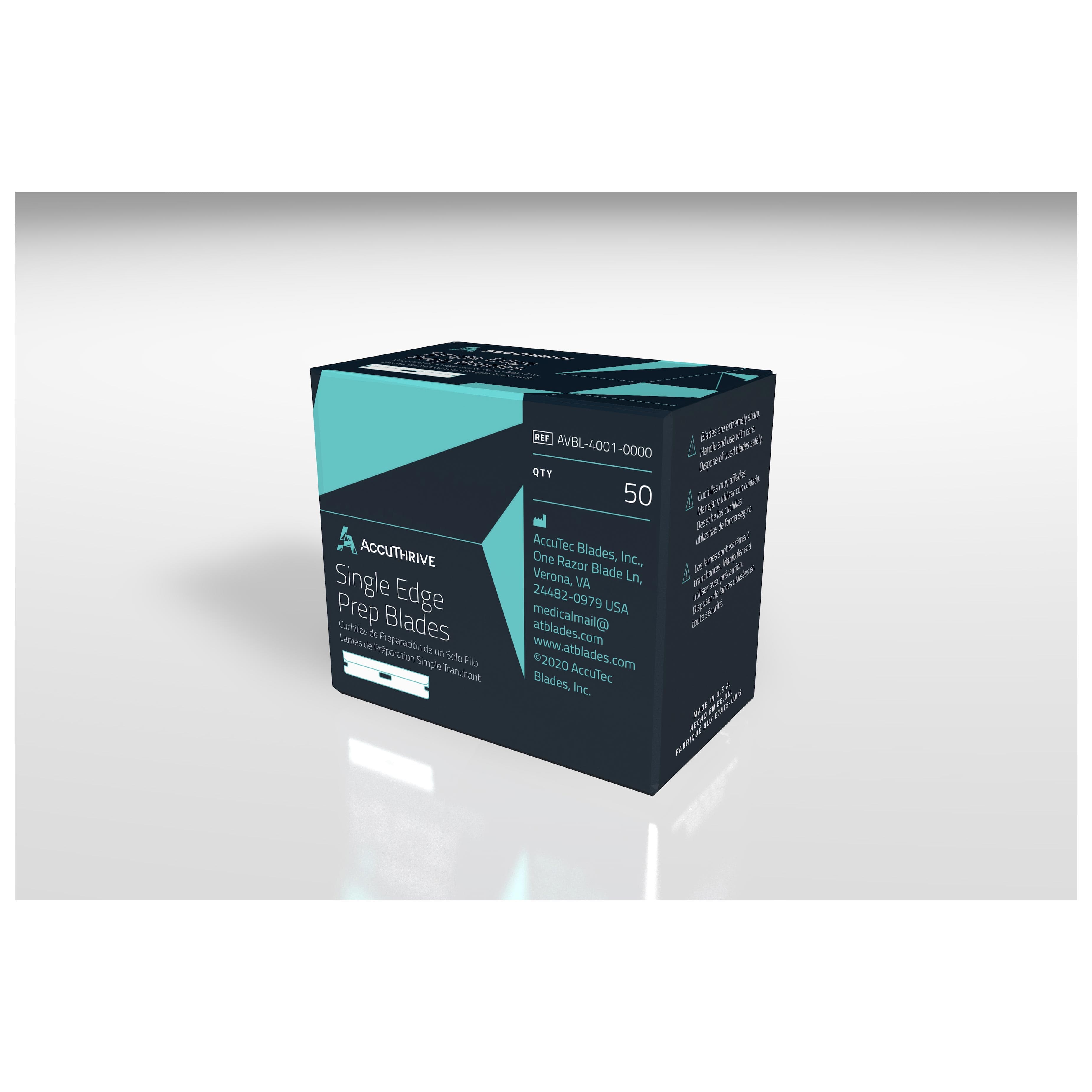 AccuThrive Surgical Prep Blade Single Edge Non-Sterile - Image 3