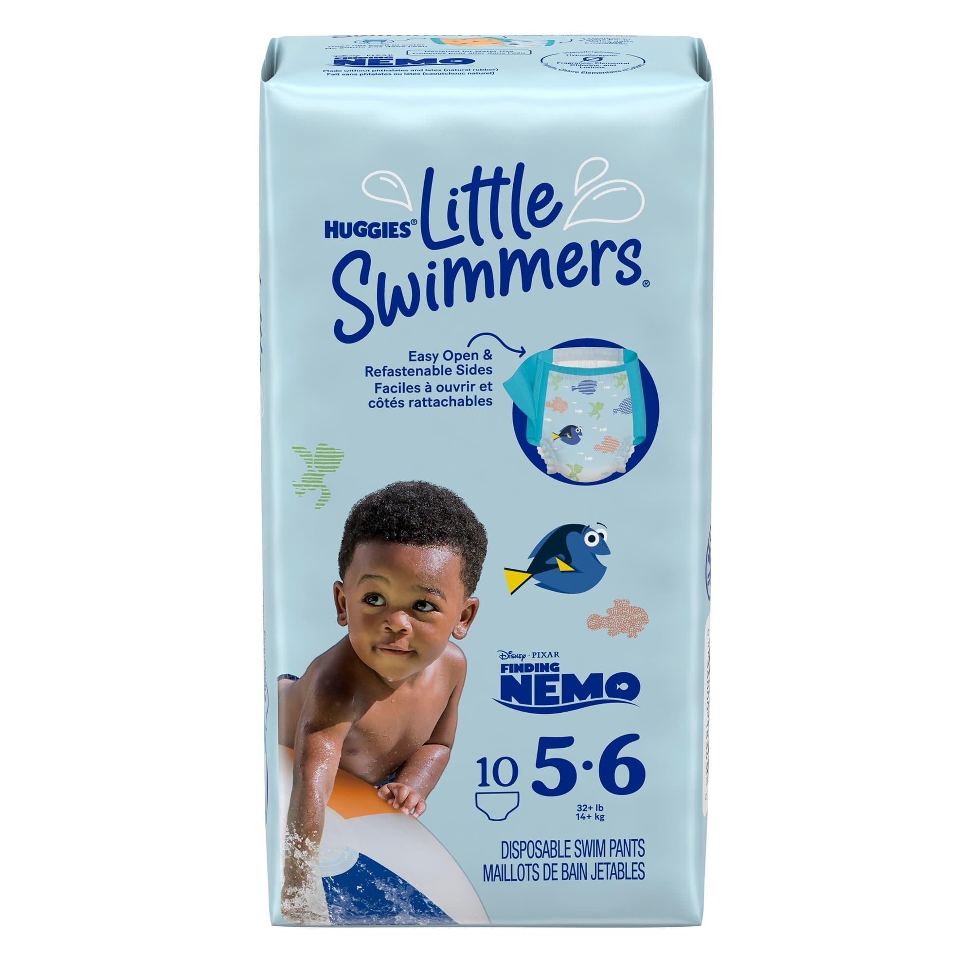 Huggies Little Swimmers Disposable Swim Pants, Size 5/6 - Package of 10 - Image 1