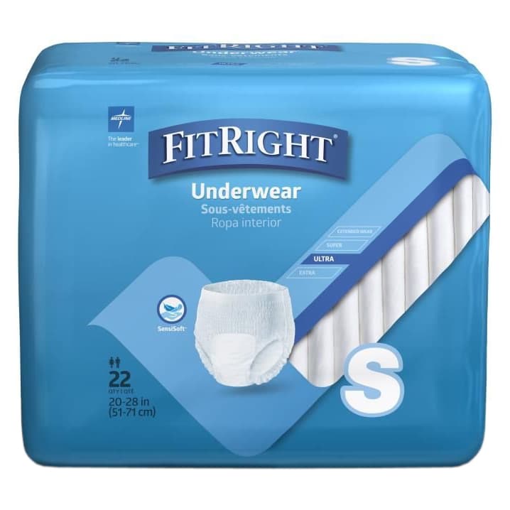 FitRight Ultra Adult Incontinence Underwear, Small - Bag Of 22 - Image 1