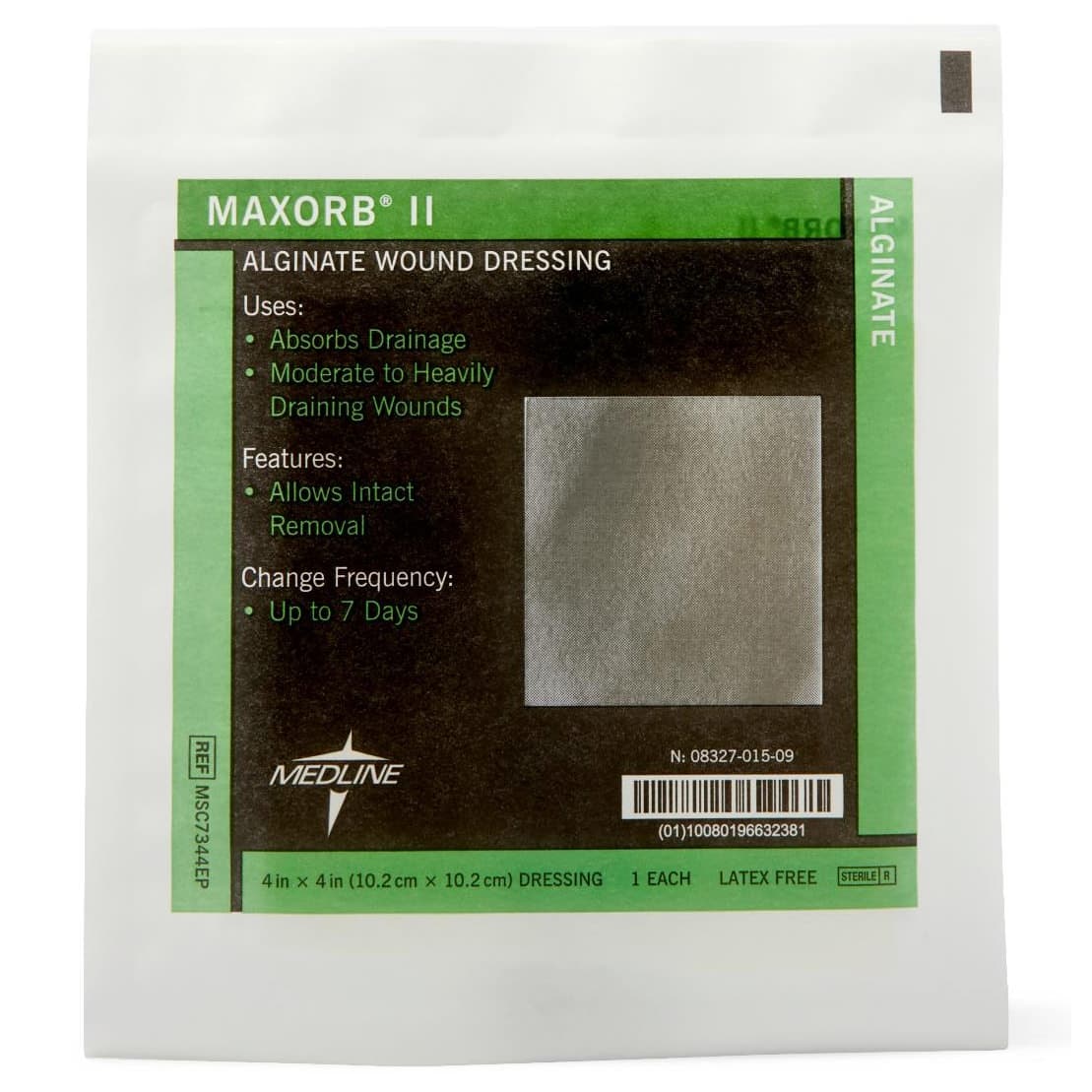 Maxorb II Alginate Wound Dressing, 4 x 4 Inch - Box of 10 - Image 2