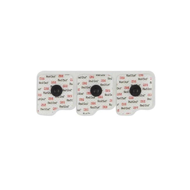 3M ECG Monitoring Electrode, Cloth Backing, 1-1/2 x 1-3/4 Inch - Case of 600 - Image 1