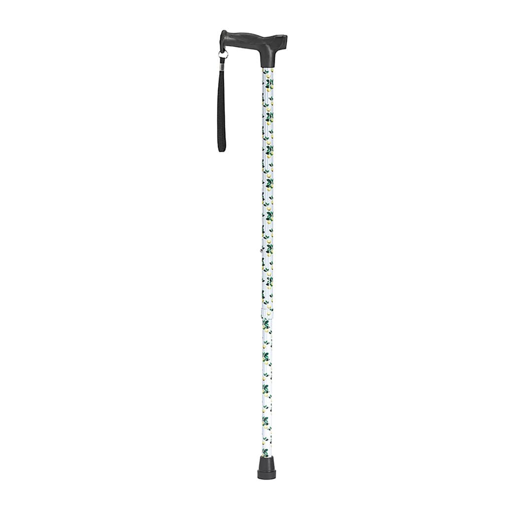 Drive Ergonomic T-Handle Walking Cane, Lemons Design - Each - Image 1