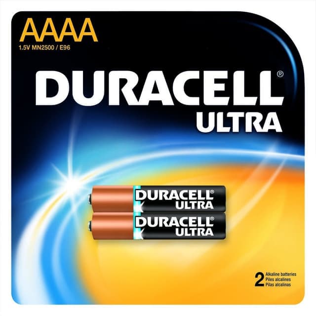 Duracell Ultra AAAA Cell 1.5V Alkaline Battery Disposable 2 Per Pack - Image 1