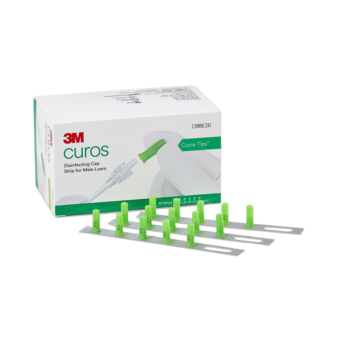 3M Curos Tips Disinfecting Tips Strips - Box of 200 - Image 1