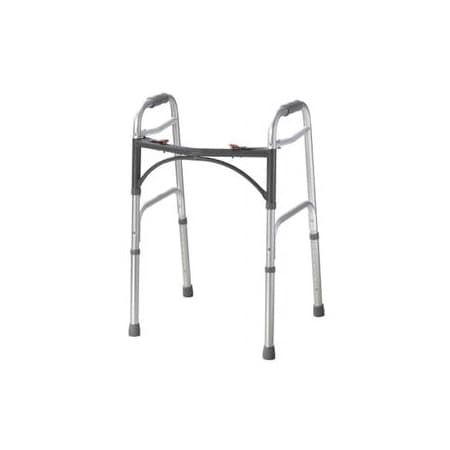 Drive Deluxe Adult Folding Patient Walker, Two Button