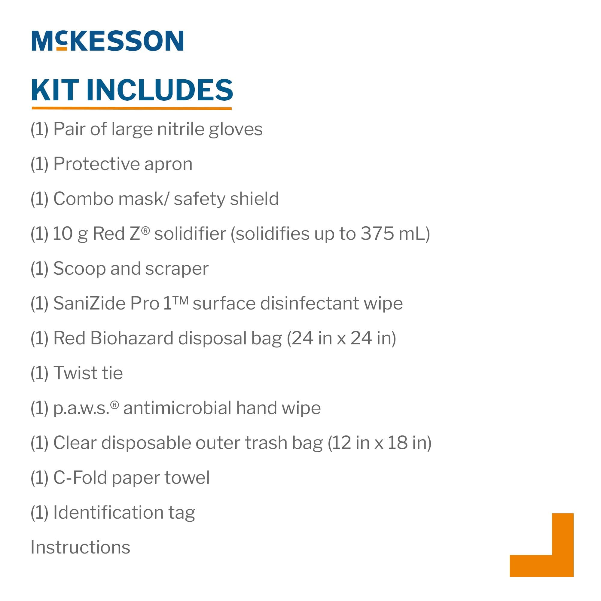 McKesson Bloodborne Pathogen Spill Kit - Image 2