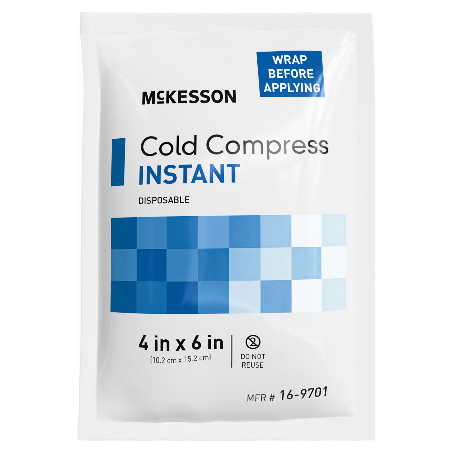 McKesson Disposable Instant Cold Pack, 4 x 6 Inch - Case of 24 - Image 1