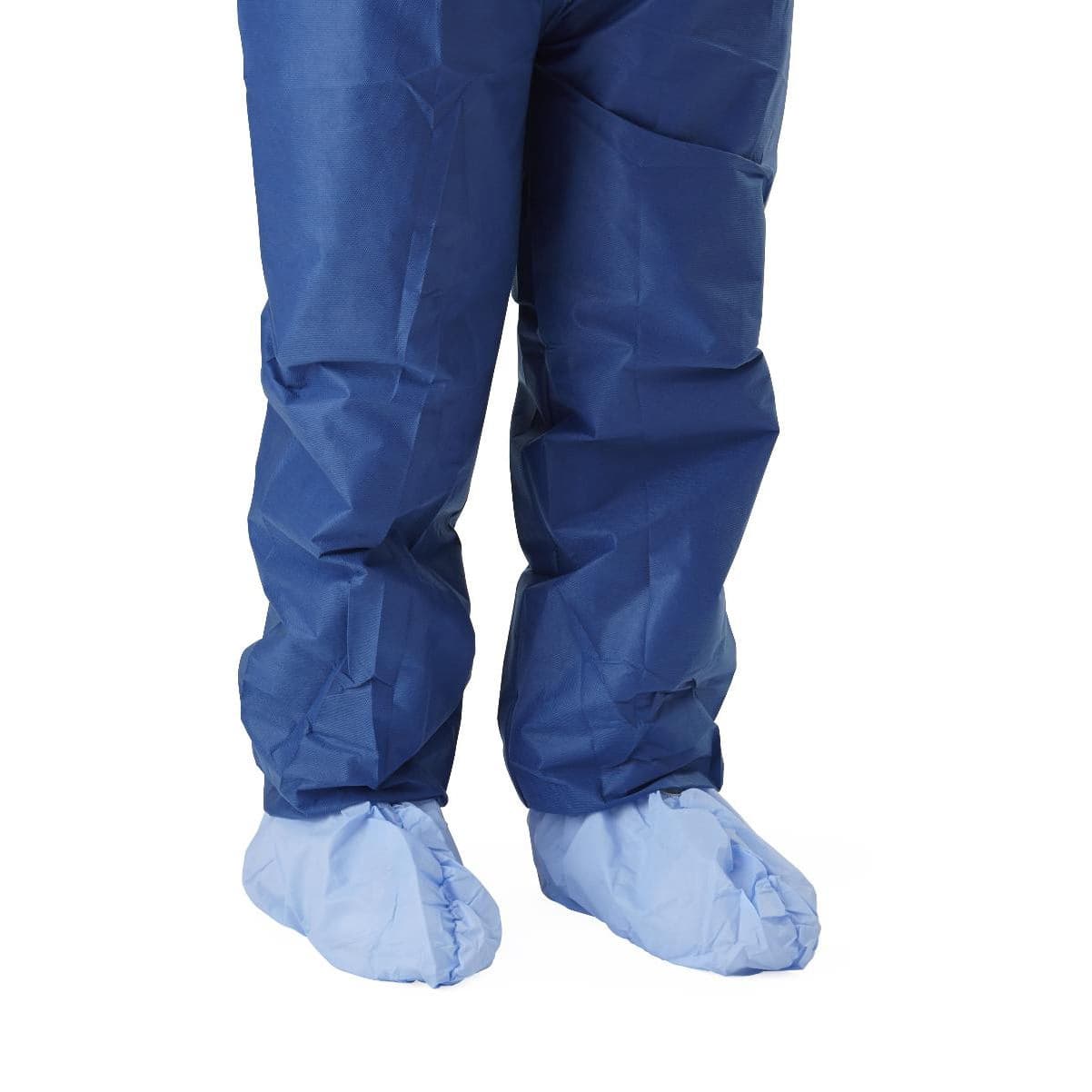 Medline Disposable Non-skid Spunbond Polypropylene Shoe Cover - Image 1