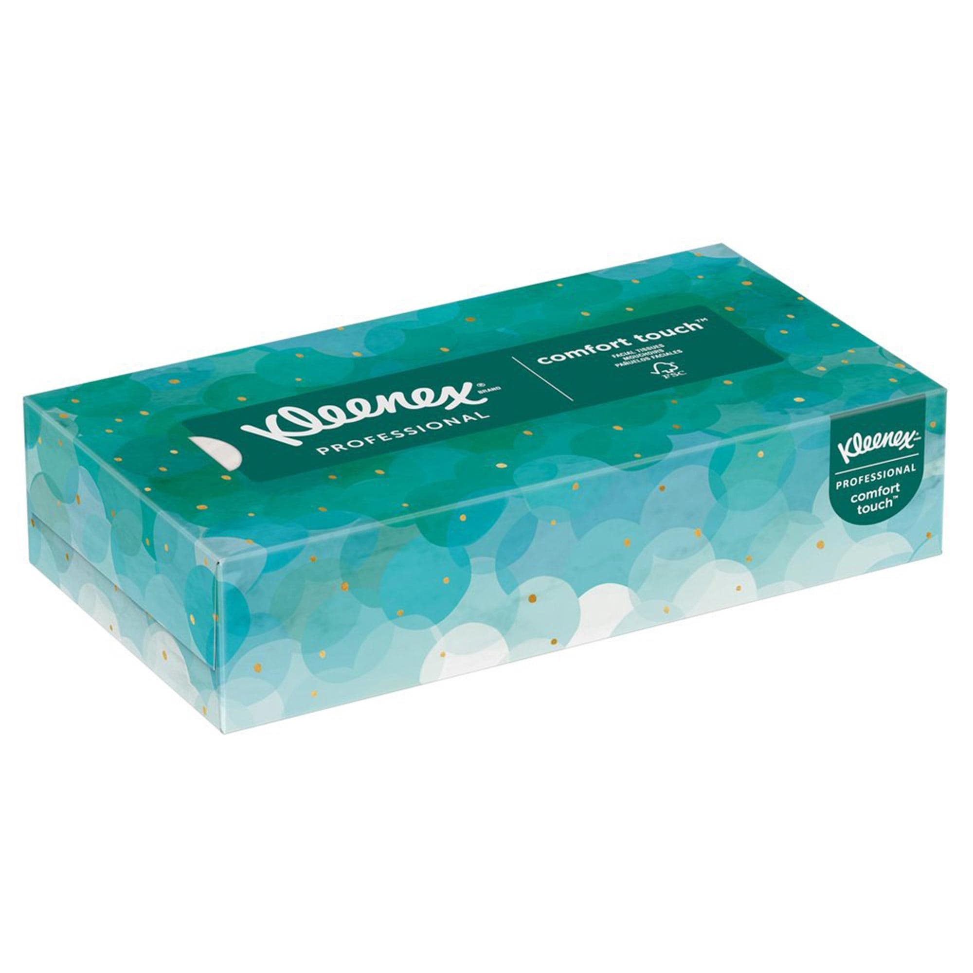 Kleenex 2-Ply Facial Tissue, 8-1/5 x 8-2/5 Inch - Box of 100 - Image 1