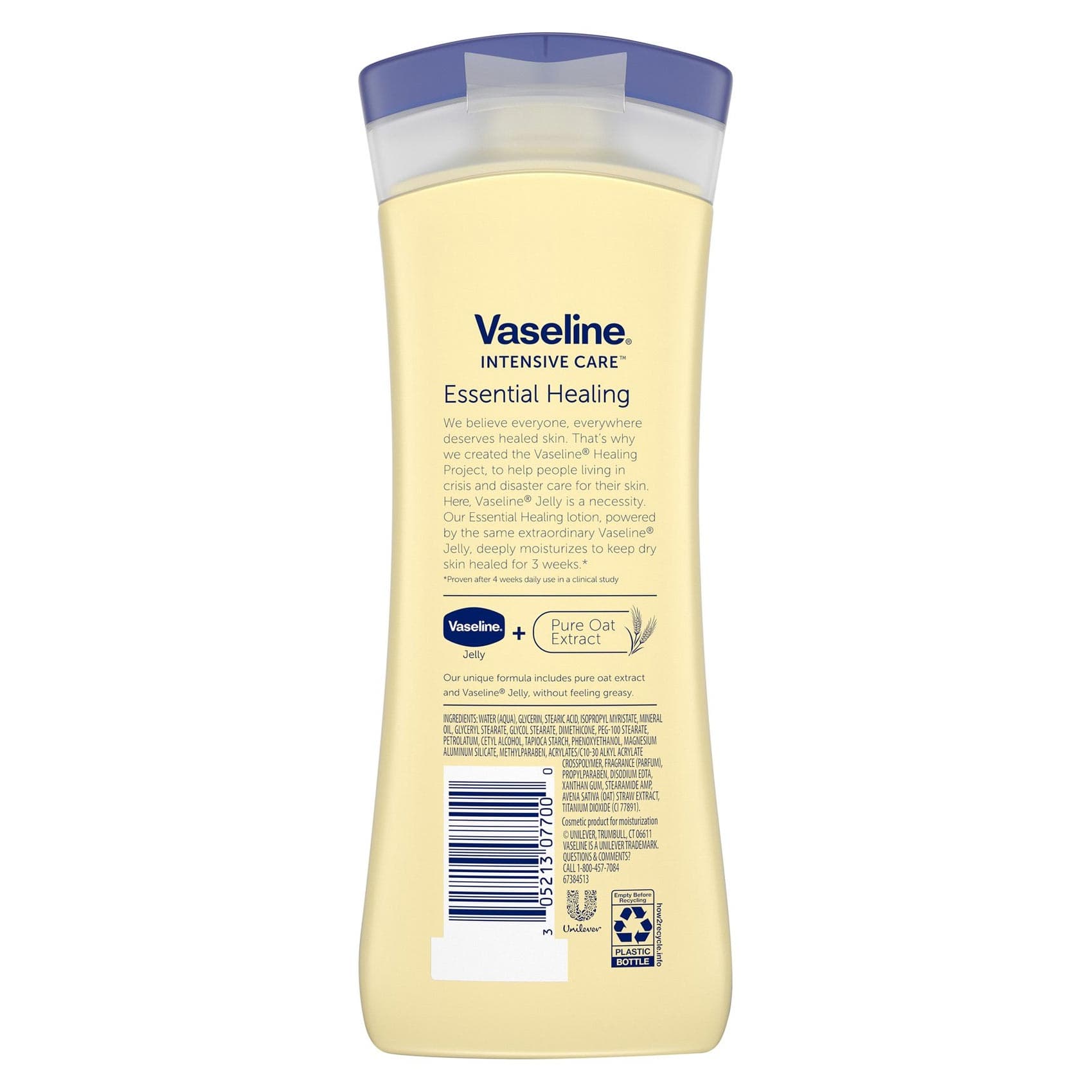 Vaseline Intensive Care Essential Healing Hand and Body Moisturizer Lotion, 10 oz - Image 2
