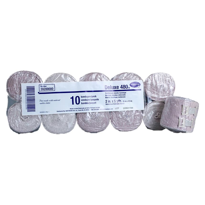 Deluxe LF Elastic Bandage, 2 Inch x 5 Yard - Case of 60 - Image 1