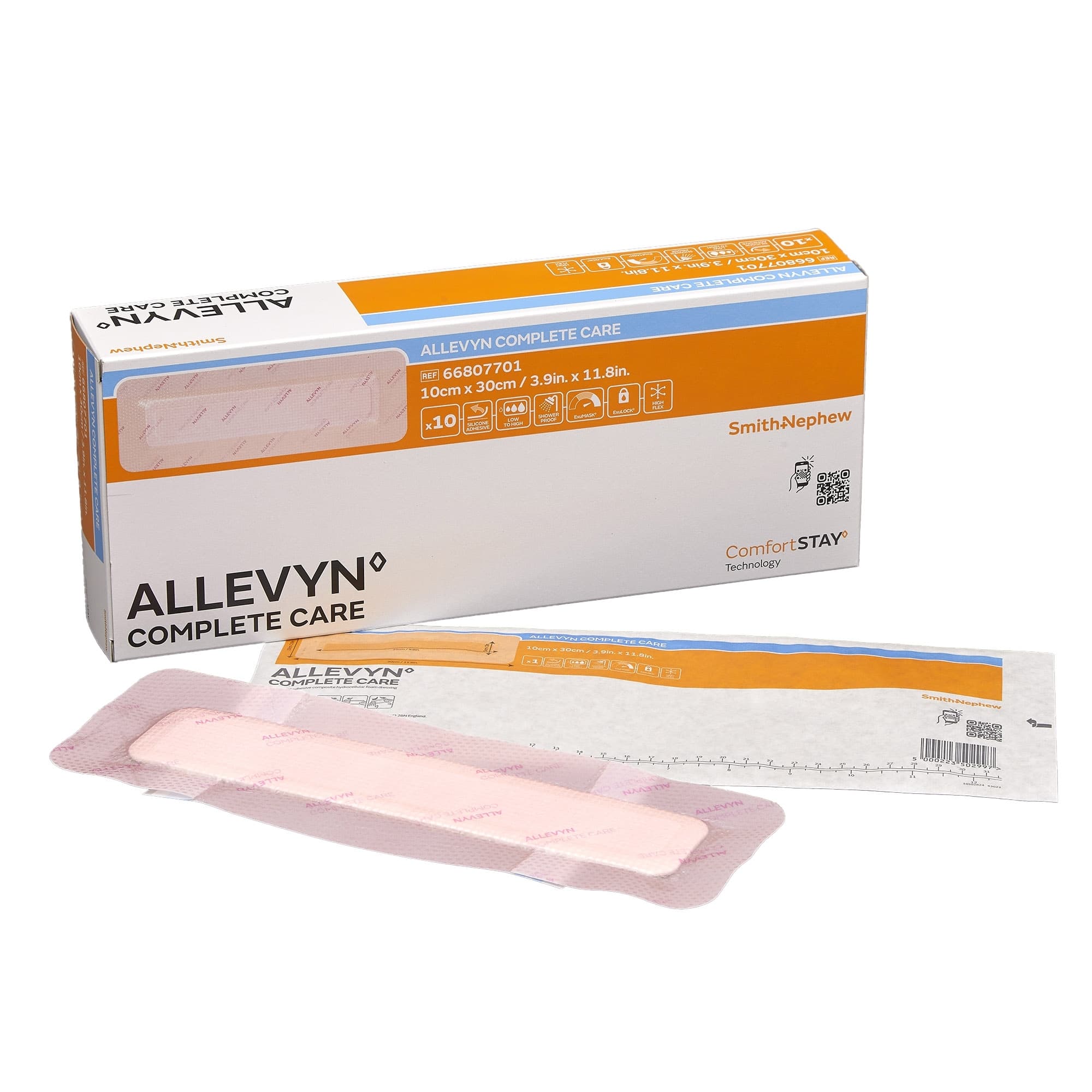 Allevyn Complete Care Foam Dressing, 4 x 12 Inch - Case of 60 - Image 1