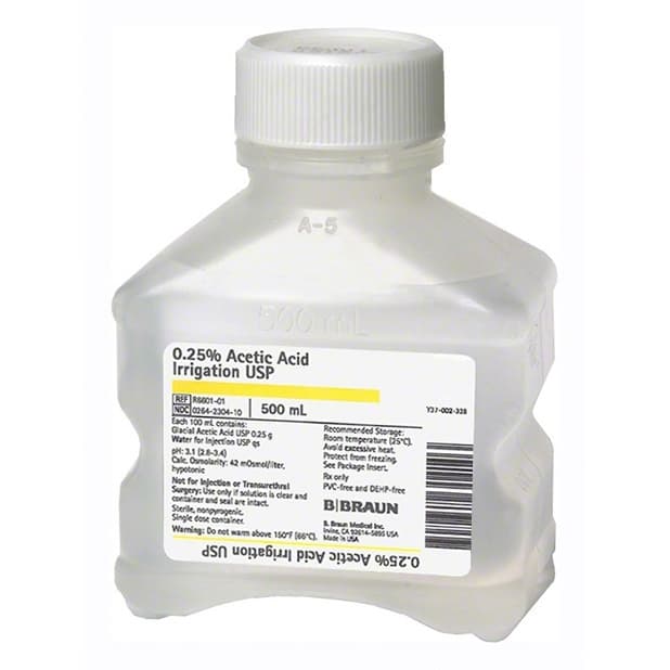 B. Braun Medical 0.25% Acetic Acid Irrigation