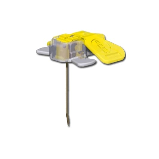 MiniLoc Huber Infusion Set with Fixed Wing Hub, 20 Gauge, 1 Inch - Each - Image 1