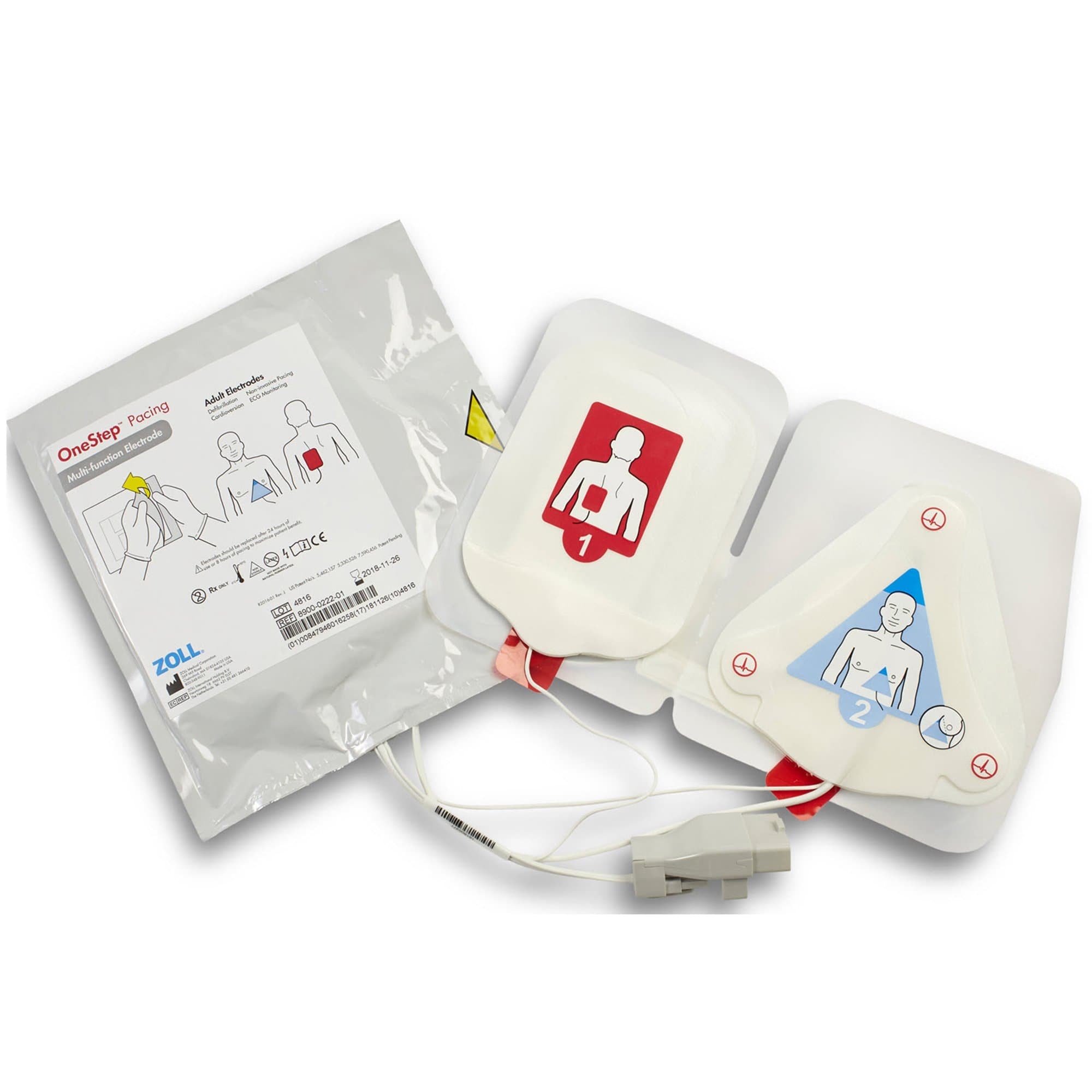 OneStep Resuscitation Electrode for use with R-series, Adult - Image 1