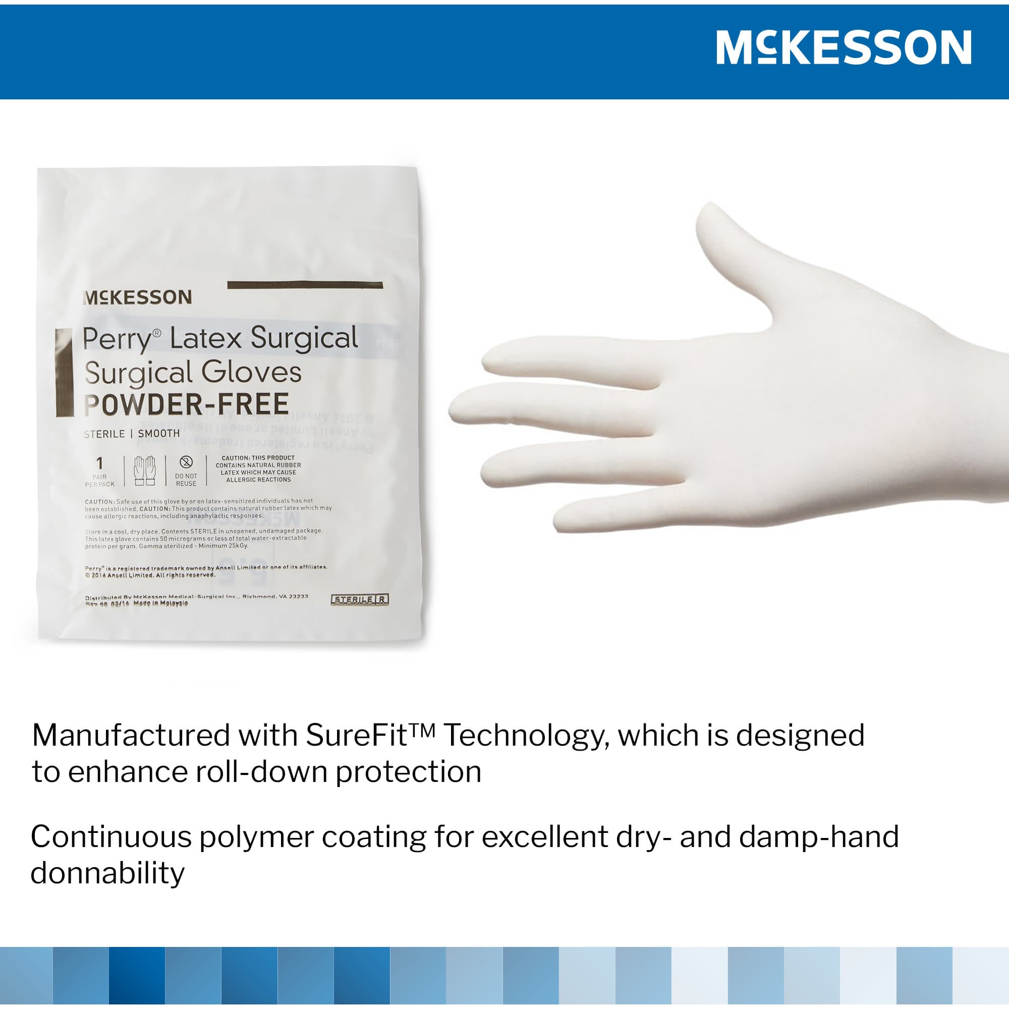 McKesson Perry Latex Surgical Gloves - Image 4