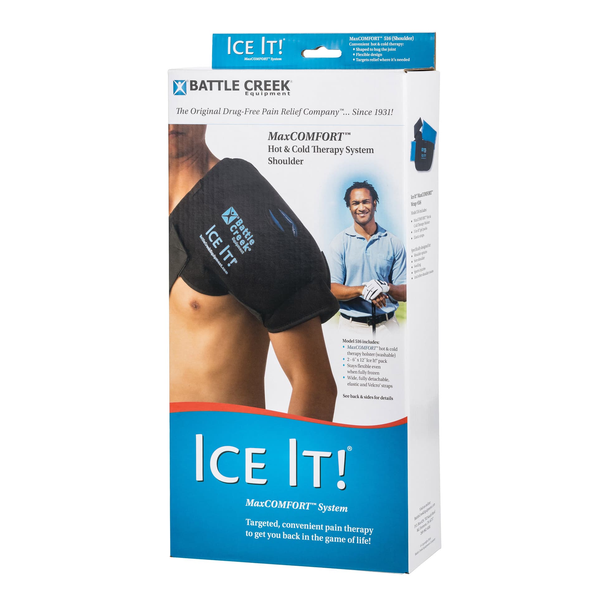 Ice It! MaxComfort System Cold Pack with Wrap, Reusable - Image 2