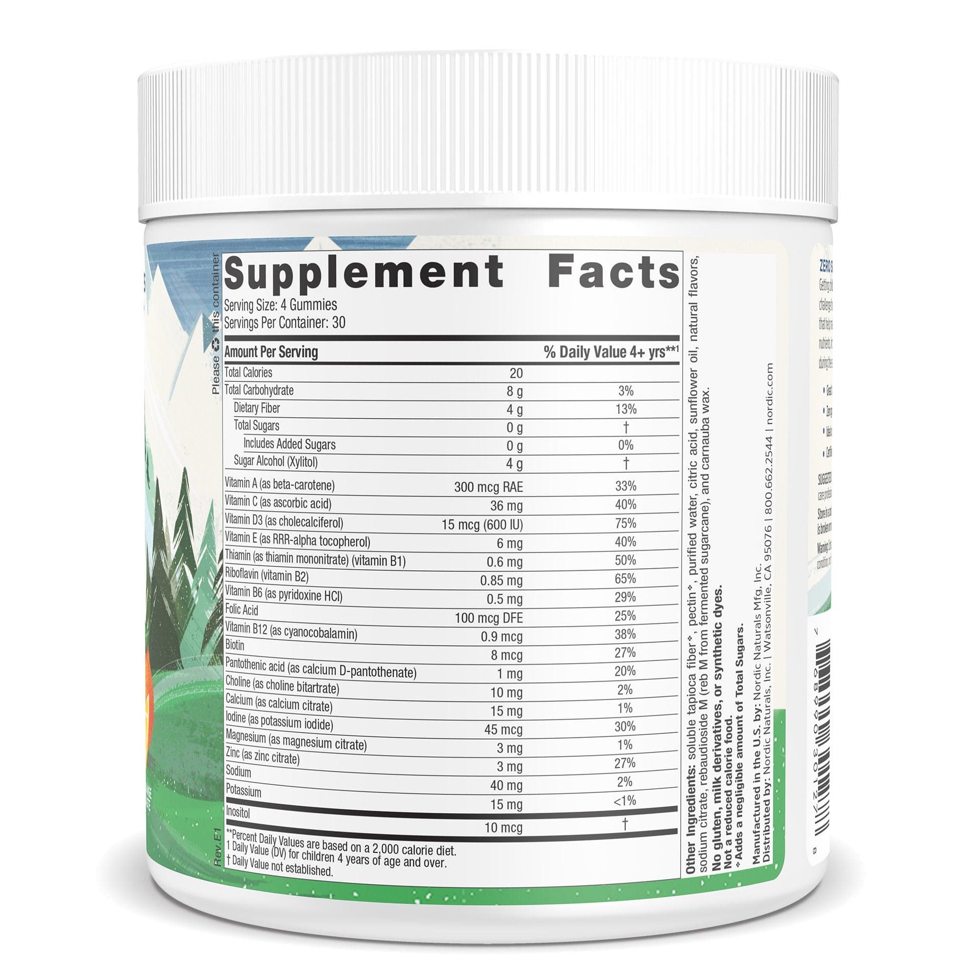 Zero Sugar Kids Multi Vitamin A Dietary Supplement - Image 2