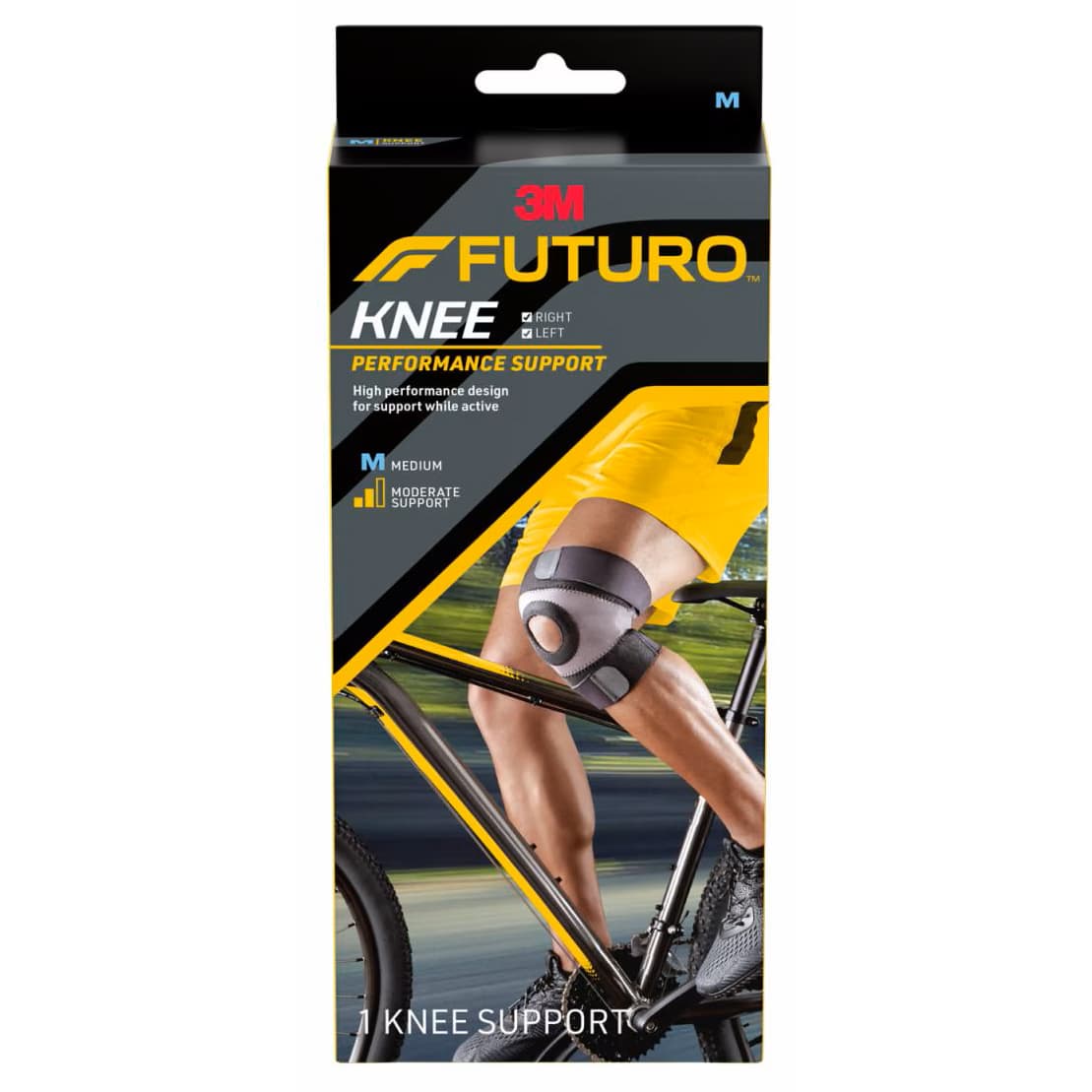 3M FUTURO Sport Moisture Control Knee Brace, 15-17 Inch, Medium - Case of 12 - Image 1