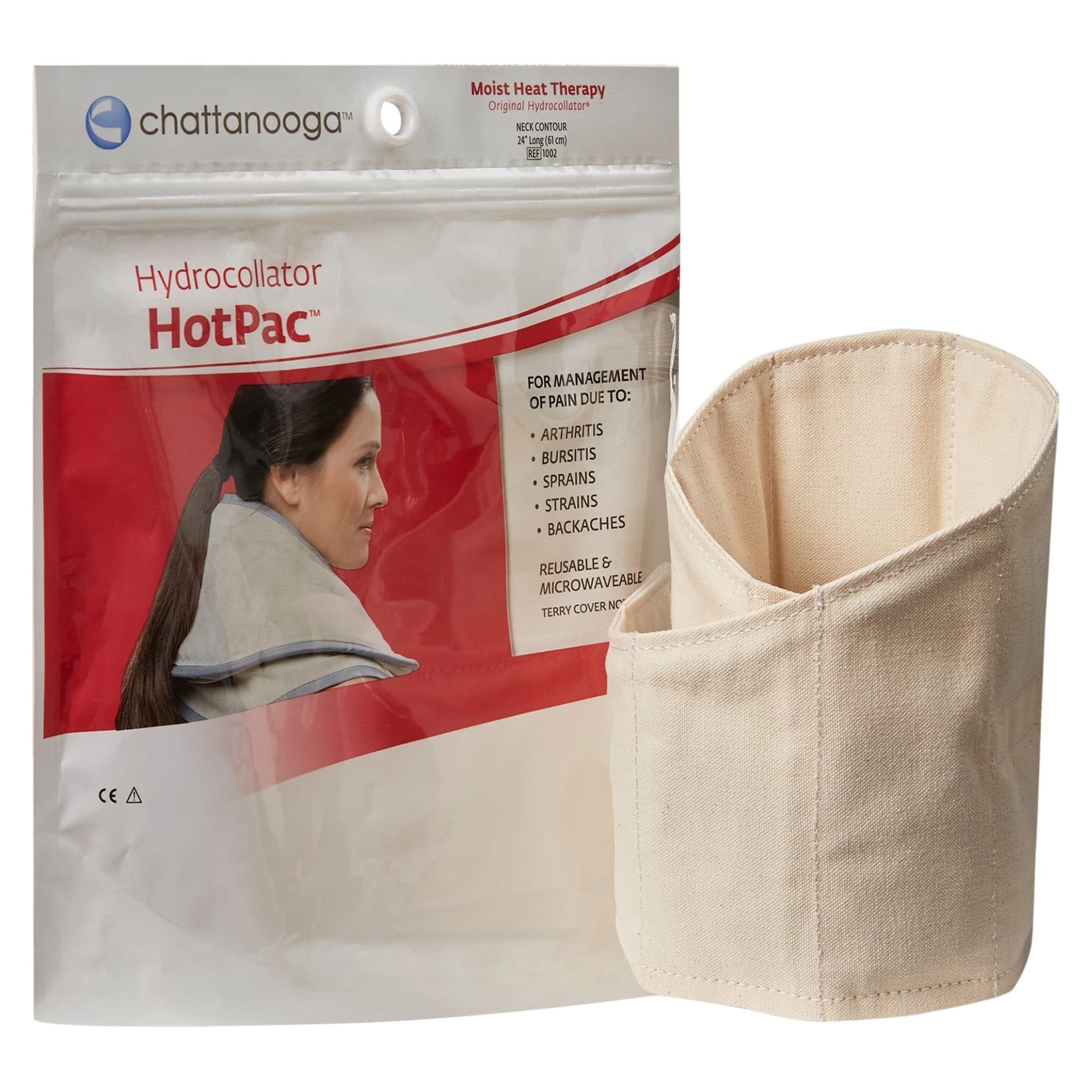 Hydrocollator Moist Heat Hotpac, Neck Contour, 24 Inch Length - Image 1