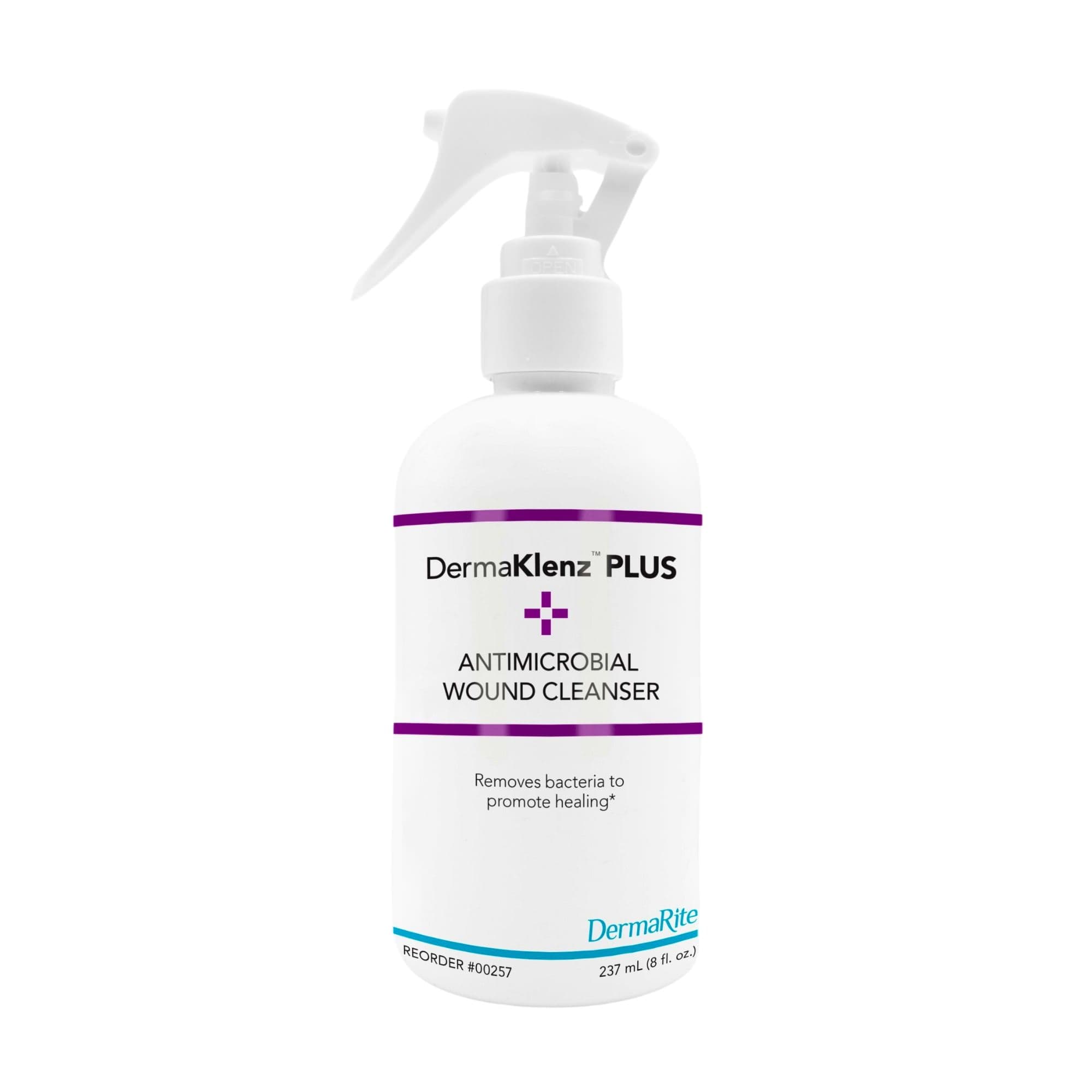 DermaKlenz PLUS Antimicrobial Wound Cleanser, 8 oz - Each - Image 1